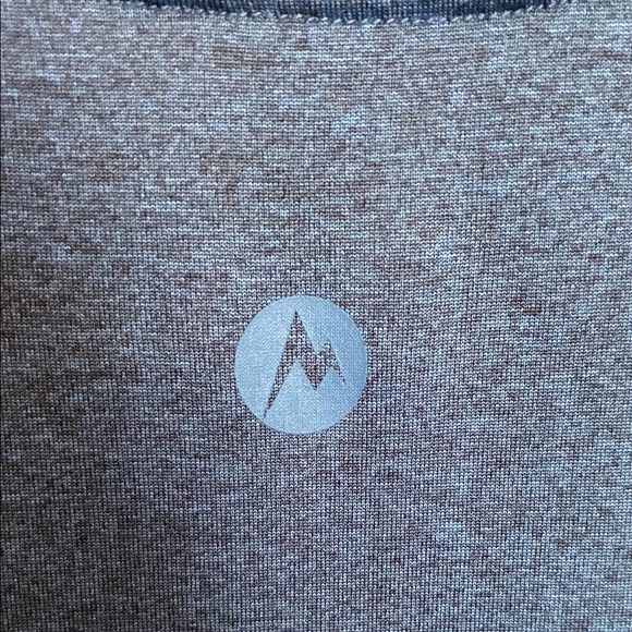 Men's Heathered Blue Marmot shirt - Picture 3 of 6